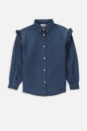 COCCODRILLO marškiniai ilgomis rankovėmis SUMMER CAMP KIDS, mėlyni, WC4140101SCK-014-