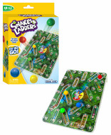 FUNVILLE GAMES žaidimas Snakes & Ladders 3D, kelioninė versija, 61145