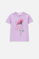 COCCODRILLO marškinėliai trumpomis rankovėmis EVERYDAY GIRL C, violetiniai, WC4143209VGC-016