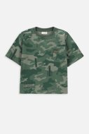 COCCODRILLO marškinėliai trumpomis rankovėmis NATURE KIDS, žali, WC4143203NAK-011-0