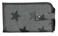 DOOKY pervystymo kilimėlis 3-in-1, grey stars, 126466