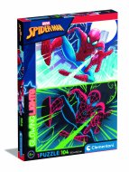 CLEMENTONI dėlionė Glowing Marvel Spiderman, 104d., 27555