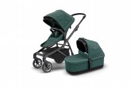 THULE SLEEK vežimėlis+lopšys, mallard green/black, 11000028