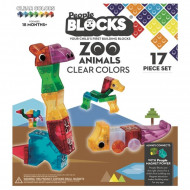 PEOPLE BLOCKS Zoo  Magnetinių kaladėlių rinkinys Zoo gyvūnai, 17det., 30065