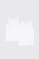 COCCODRILLO apatiniai marškinėliai be rankovių BASIC UNDERWEAR, balti, 116/122 cm, 2 vnt., WC2407201BAU-001