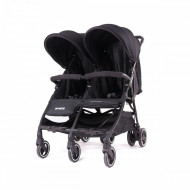 BABY MONSTERS vežimėlis dvynukams KUKI TWIN, juodas