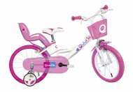 QUURIO BIKE vaikiškas dviratis, dydis 16", rožinis-baltas, 164 RN