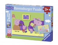 RAVENSBURGER dėlionė Pepa Pig 2x12vnt, 07596