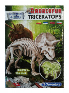 CLEMENTONI Science iškask Triceratopo griaučius šviečiančius tamsoje, 60428