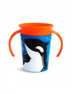 MUNCHKIN mokomasis puodelis su rankenomis, orka, Miracle 360 Wildlove, 6mėn+, 177 ml, 05177502