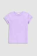 COCCODRILLO marškinėliai trumpomis rankovėmis BASIC GIRL, violetiniai, WC3143201BAG-016