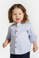 COCCODRILLO marškiniai ilgomis rankovėmis ELEGANT BABY BOY, mėlyni, WC4136101EBB-014-0