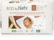 Eco by NATY sauskelnės 1 dydis 2-5kg 25 vnt.