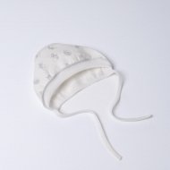 VILAURITA kepurė kūdikiui išvirkščiomis siūlėmis DODI, balta, 44 cm, art  939
