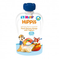 HiPP ekologiška persikų, bananų ir magno tyrelė su jogurtu 6m+ 100g 8680