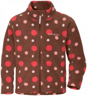 DIDRIKSONS flisinis susegamas džemperis MONTE 7, rudas/rožinis, 140 cm, 504404-493