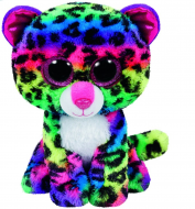 TY Beanie Boos pliušinis spalvotas leopardas DOTTY, 23 cm, 37074