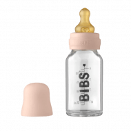 BIBS stiklinis buteliukas, 110 ml, Blush