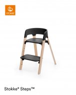 STOKKE maitinimo kėdutė STEPS™, black natural, 349708