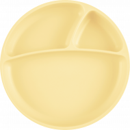 MINIKOIOI neslystanti lėkštė su skyreliais, 6m+, Mellow Yellow, 101050006