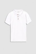 COCCODRILLO polo marškinėliai trumpomis rankovėmis BASIC BOY, balti, WC3143601BAB-001