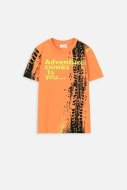 COCCODRILLO marškinėliai trumpomis rankovėmis EVERYDAY BOY A, oranžiniai, WC4143211VBA-006-