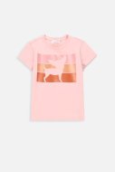 COCCODRILLO marškinėliai trumpomis rankovėmis EVERYDAY GIRL A, rožiniai, WC4143201VGA-007-