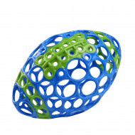 OBALL futbolo kamuolys, mėlynas/žalias, 12350