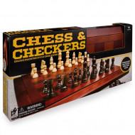 CARDINAL GAMES žaidimų rinkinys Mediniai šachmatai ir šaškės, 6033151