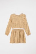 COCCODRILLO suknelė STAY WILD, smėlio spalvos, ZC1128102STA-002