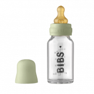 BIBS stiklinis buteliukas, 110 ml, Sage