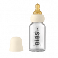 BIBS stiklinis buteliukas, 110 ml, Ivory