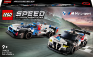 76922 LEGO® Speed Champions Lenktyniniai automobiliai BMW M4 GT3 ir BMW M Hybrid V8