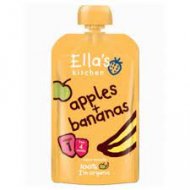 ELLA'S KITCHEN ekologiška tyrelė bananų ir obuolių, 4m+, 120g, EK016
