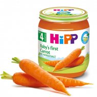 HiPP ekologiška daržovių tyrelė morkos ankstyvosios 125g 4m+ 4010