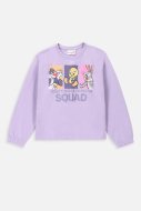 COCCODRILLO marškinėliai ilgomis rankovėmis LICENCE GIRL WARNER BROS, violetiniai, WC4143101LGW-016-0