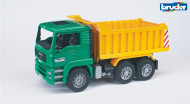 BRUDER sunkvežimis žalias su geltona priekaba, 02765