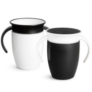MUNCHKIN mokymosi puodelis, Black and White, Mixed Case, 6 mėn.+, 207 ml, 90315