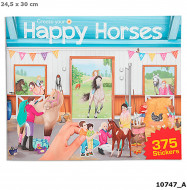 Lipdukų knyga Create Your Happy Horses, 10747