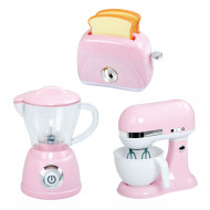 PLAYGO virtuviniai prietaisai (trintuvas, plakiklis ir skrudintuvė) rožinės spalvos, 38236