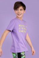 COCCODRILLO marškinėliai trumpomis rankovėmis DIGITAL WORLD JUNIOR, violetiniai, WC3143205DWJ-016