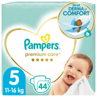 PAMPERS sauskelnės Premium Care 5 dydis 11-16kg 44 vnt., 81765777