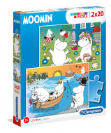CLEMENTONI puzzle Moomin, 2x20, 47000025