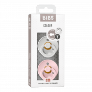 BIBS lateksiniai čiulptukai, 0-6m, 2 vnt., Haze / Blossom