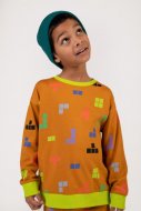 COCCODRILLO marškinėliai ilgomis rankovėmis DIGITAL WORLD KIDS, medaus spalvos, WC3143101DWK-026