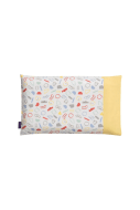 CLEVAMAMA ClevaFoam® kūdikių pagalvėlės užvalkalas Grey/Yellow, 3341