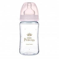 CANPOL BABIES plataus kaklelio buteliukas EASYSTART ROYAL BABY, 240 ml, 35/234_pin