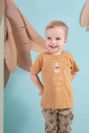 PINOKIO marškinėliai trumpomis rankovėmis FREE SOUL, medaus spalvos, 62 cm, 1-02-2202-440