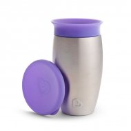 MUNCHKIN nerūdijančio plieno puodelis, Miracle 360, 12mėn+, violetinis, 296ml, 05190901