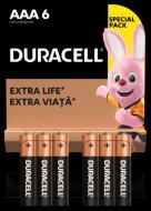 DURACELL baterijos 6 vnt., AAA LR03